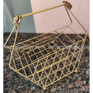 Decorative Iron Artware (trolley basket)