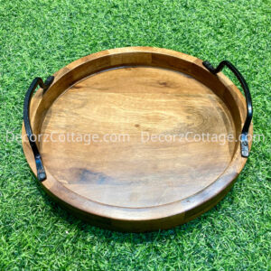 Round Wooden Tray