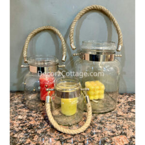 Decor Glass Jar set of 3