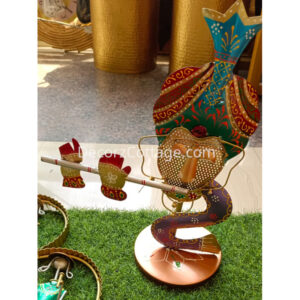 Flute Krishna T Light Holder