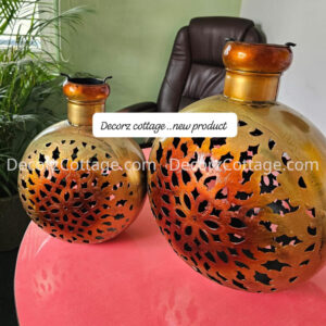 Decor Handicraft Kudi shape T Light set of 2