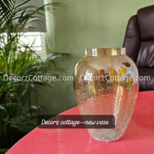 Golden Glass Vase