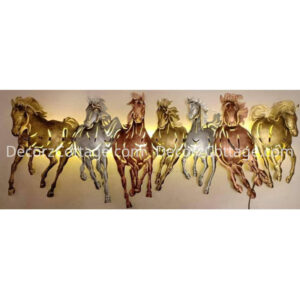 7 Horse Wall Mural LED